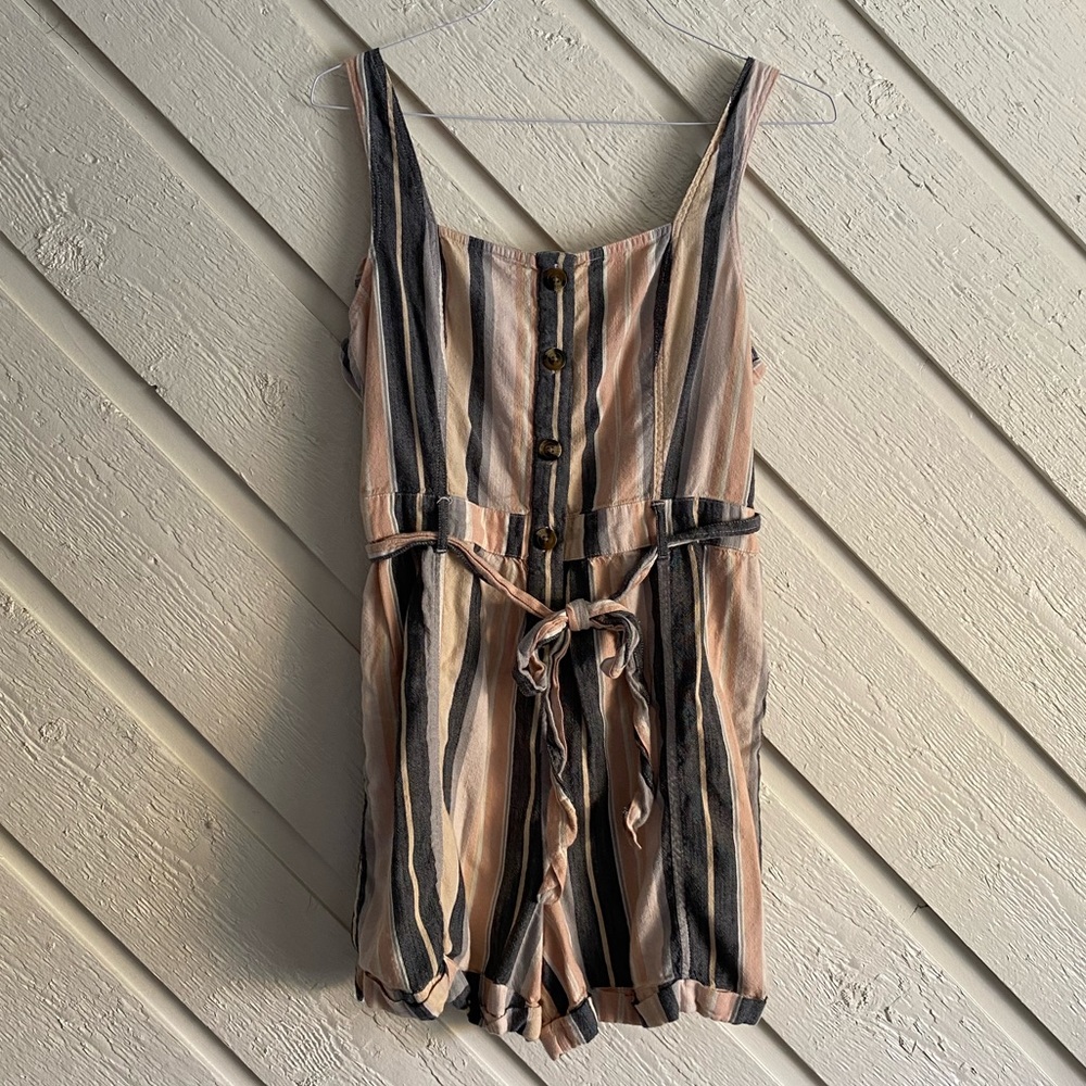 American Eagle Striped Romper